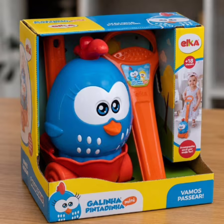 Empurrador Galinha Pintadinha Vamos Passear Elka