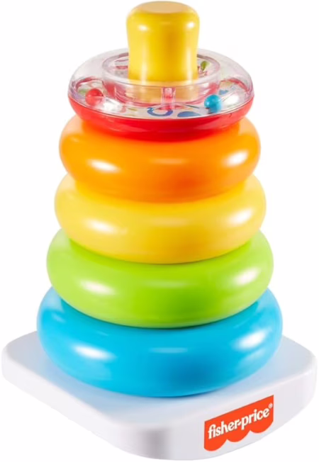 Fisher-Price Brinquedo para Bebês Pirâmide de Argolas para crianças a partir de 6 meses