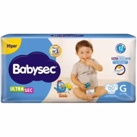 Fralda Babysec Galinha Pintadinha Ultrasec G Com 60 Unidades