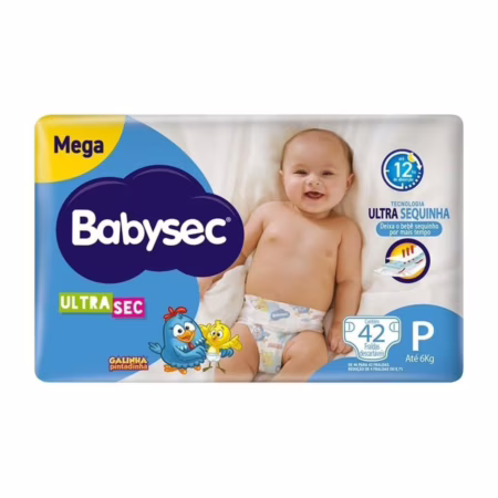 Fralda Babysec Ultrasec P 42 unidades