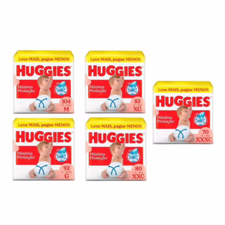 Fralda Huggies Máxima Proteção • A