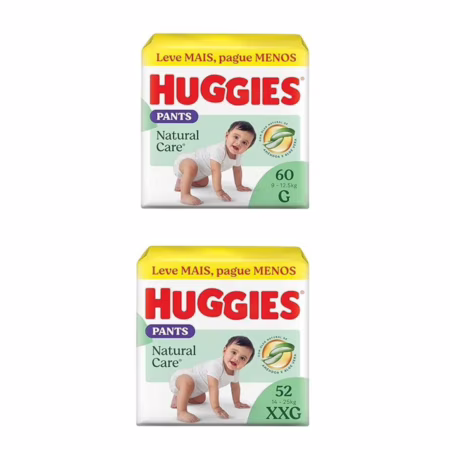 Fralda Huggies Natural Care Roupinha