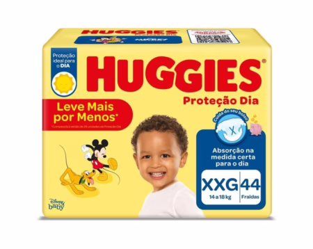 Fralda Huggies Proteção Dia XXG 44 unidades