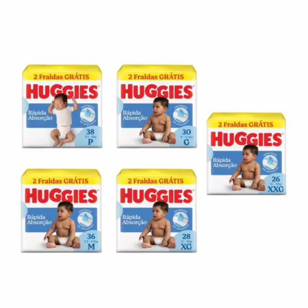 Fralda Huggies Rápida Absorção