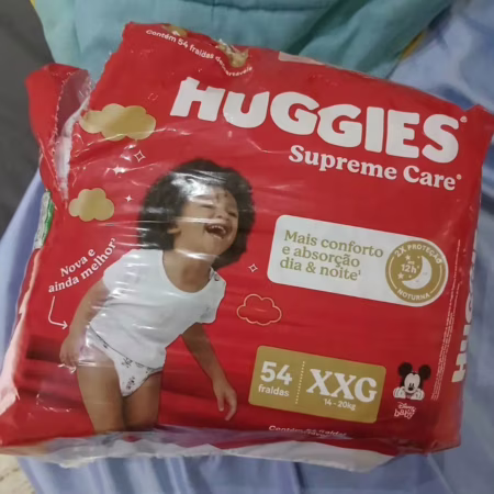 🚨 Fralda Huggies Suplreme Care Xxg C/54 Gênero Sem Gênero Tamanho Extra Extra Grande (xxg)