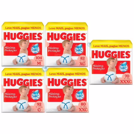 Fralda Huggies Supreme Care (pacote grande!) • A