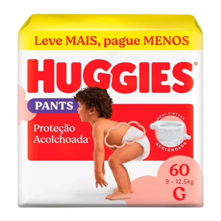 Fralda Huggies Supreme Care Roupinha G com 60