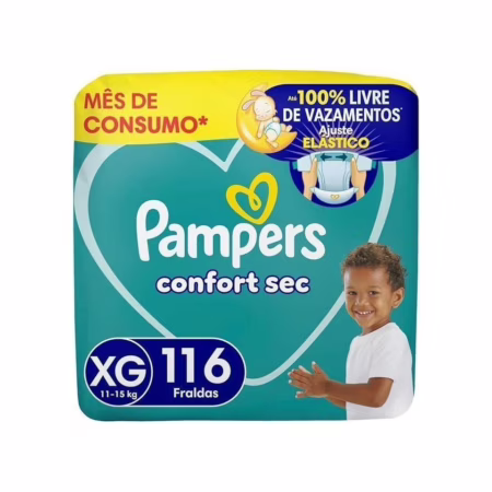 Fralda Pampers Confort Sec XG