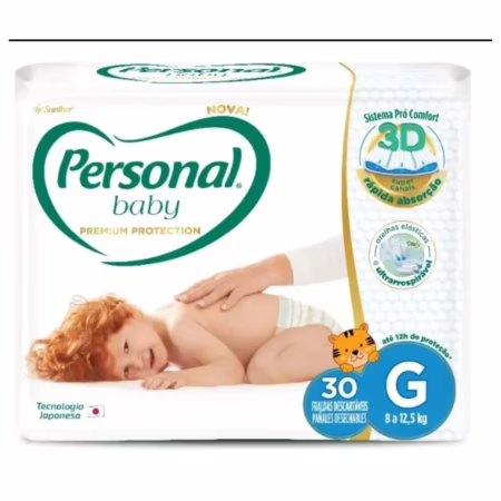 Fralda Personal Baby Premium G 30 unidades