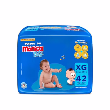Fralda Turma da Mônica Baby XG 42