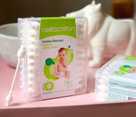 Hastes Flexíveis Baby Bellacotton 50 Unidades