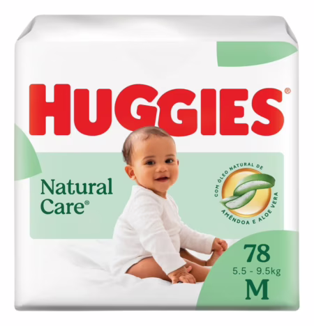Huggies Fralda Premium Natural Care M 78 Unidades