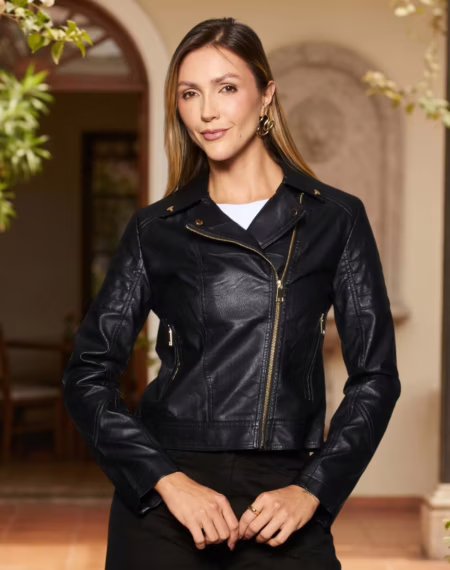 Jaqueta Feminina Biker Pu Facinelli 640452