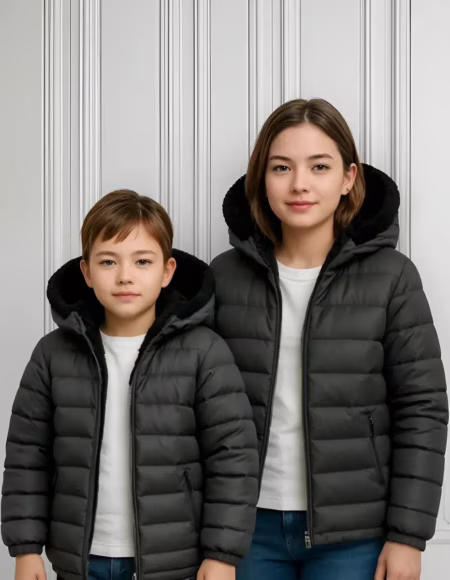 Jaqueta Infantil Juvenil Forrada Puffer Menina Menino Teen