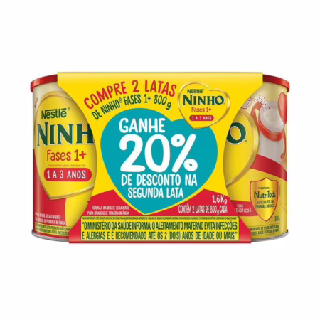 Kit 2 Ninho Fases 1+, 800g