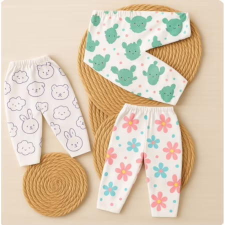 Kit 3 Calças Mijões Para Bebê