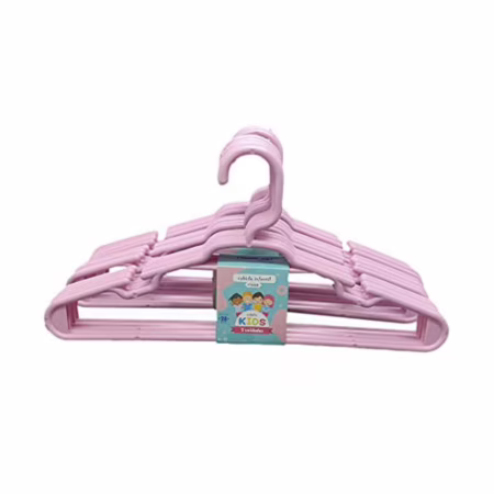 Kit 30 Unidades Cabides Infantil Reforçado Roupa Infantil Bebê Cor: Rosa