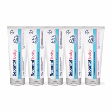 Kit 5 Cremes Assaduras Bepantol Baby 120g cada