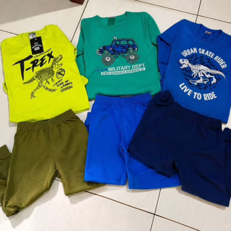 Kit 6 Peças Inverno Meninos Infantil  Conjunto Com Desconto