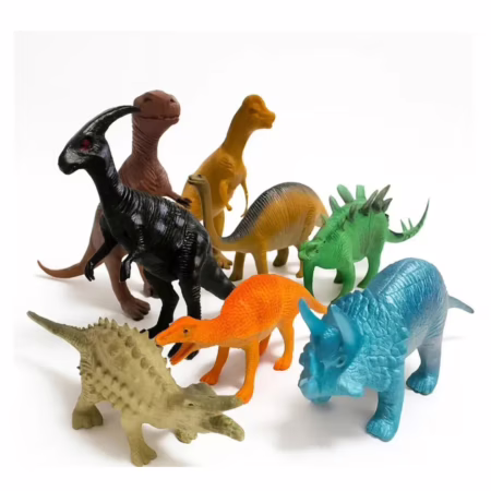 Kit 8 Dinossauros Borracha