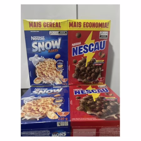Kit Cereal Matinal Chocolate Nescau 210g + Snow Flakes 230g Mais Economia