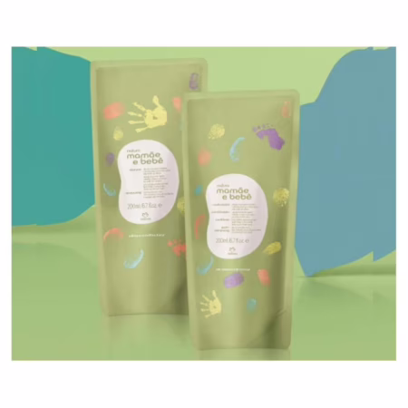 Kit Refis Shampoo 200ml e Condicionador 200ml Mamãe e Bebê