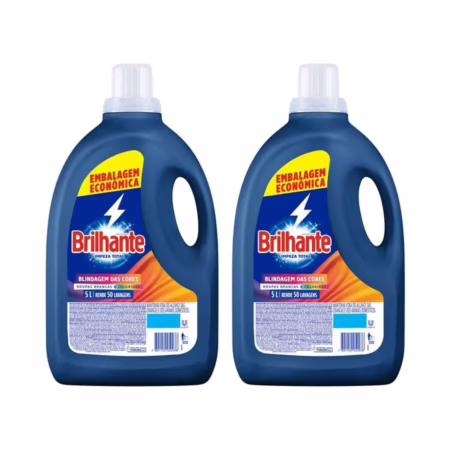 Kit Sabão Líquido Brilhante Limpeza Total - 5L 2 Unidades