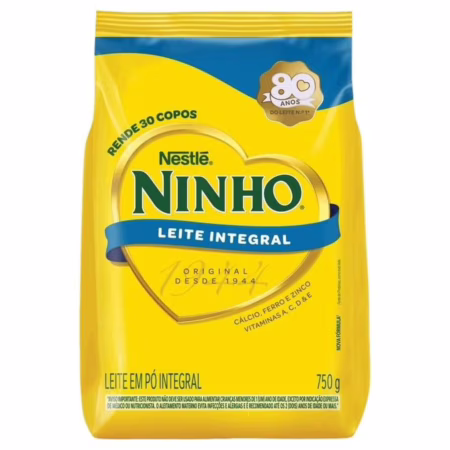 Leite Pó Integral Ninho Forti+ Pacote 750g