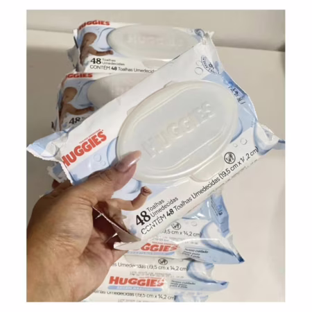 Lenços Umedecidos Huggies Recém-Nascido Sem Fragrância 6x48U