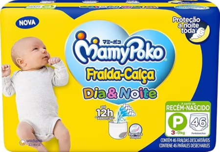 MamyPoko Fralda-Calça Dia & Noite P