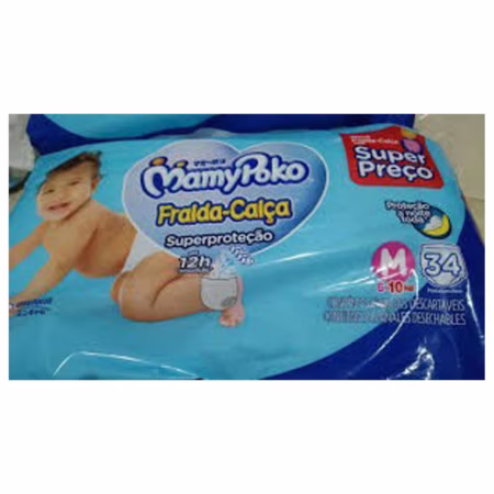MamyPoko Fralda-Calça Superproteção M 34 Unidades