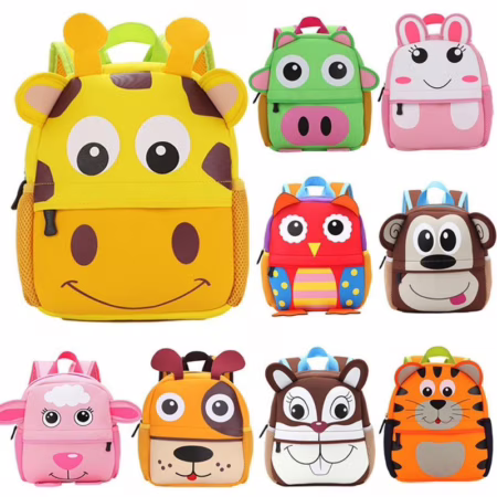 Mochila Escolar Infantil Menino Menina Animais