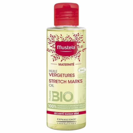 Mustela Maternité Óleo Estrias 105 ml - Orgânico, 100% natural - Gravidez e Pós-Parto