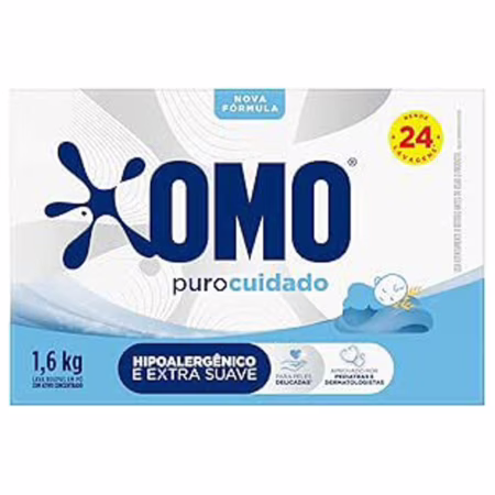 OMO Puro Cuidado - Sabão Em Pó 1.6Kg
