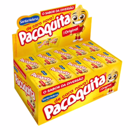 Paçoca Quadrada Paçoquita C/50 Unidades 1kg Festa Junina Santa Helena