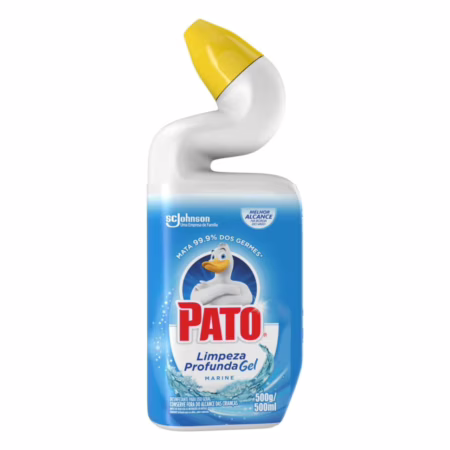 Pato Limpador Sanitário Gel Desinfetante, Marine, Limpeza Profunda, 500ml