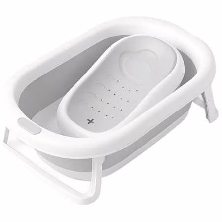 PIPDIP Kit Banheira Dobrável para Bebê, Modelo 2 em 1