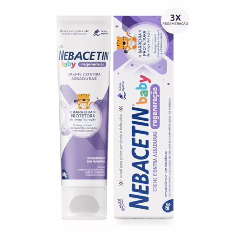 Pomada Contra Assaduras Nebacetin Baby Regeneração 60g