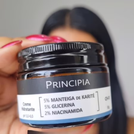 PRINCIPIA, Creme Hidratante Facial 5% Manteiga de Karité + 5% Glicerina + 2% Niacinamida CH-01 com 50g