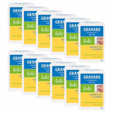 Sabonete Glicerinado Granado 90g cada (12 unidades)