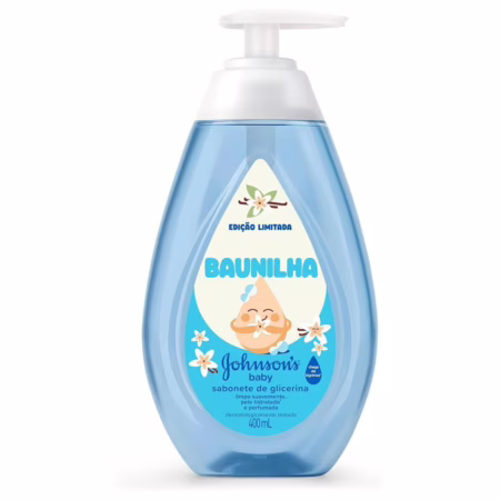 Sabonete Líquido Johnson's Babyde Glicerina Baunilha, 400ml