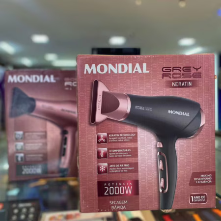 🛍 Secador De Cabelos Mondial 2000w - Scn-11 Grafine/rose 127v