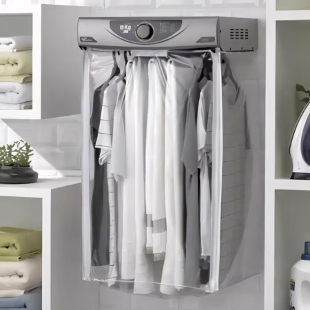 💎 Secadora de roupa Fischer 8kg suspensa silver cinza