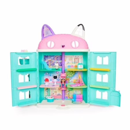 🛍️SUNNY, Gabby's Dollhouse, A Casa Mágica da Gabby, 15 Ambientes, Boneca Gabby e Pandy Paws - 40cm