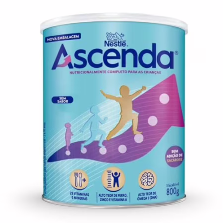 Suplemento Infantil Ascenda Sem Sabor 800G