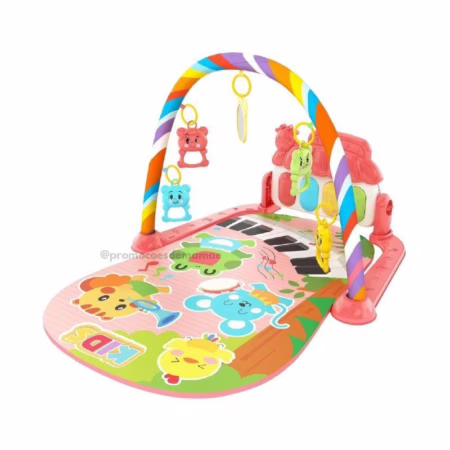 Tapete Infantil de Atividades Sensorial ATENTU Rosa