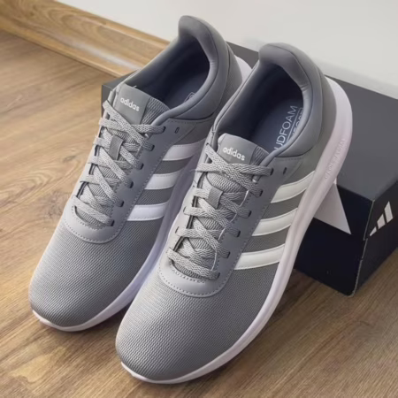 Tênis Adidas Lite Racer Masculino - Cinza+Branco