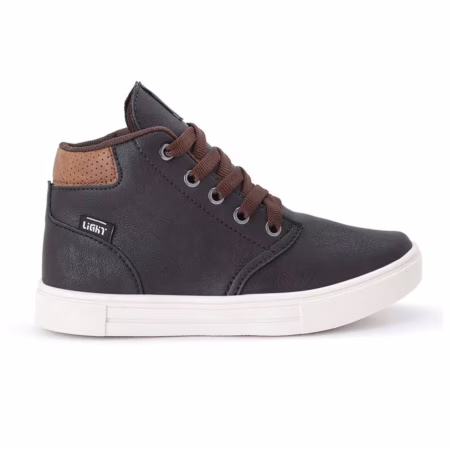 Tenis Botinha Infantil Meninos Casual Cano Alto Confortavel