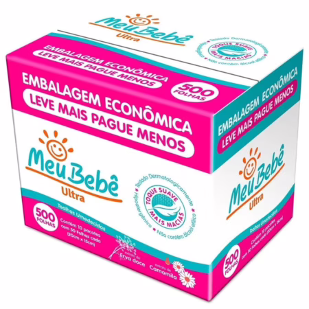 Toalha Umedecida Meu Bebê Ultra 500 Folhas • A