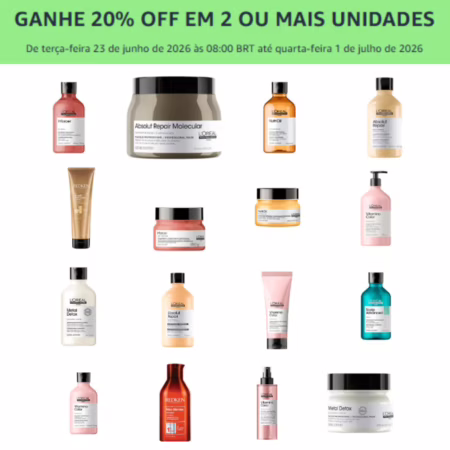 🚨 AMAZON: GANHE 20% OFF EM 2 OU MAIS UNIDADES ‼️